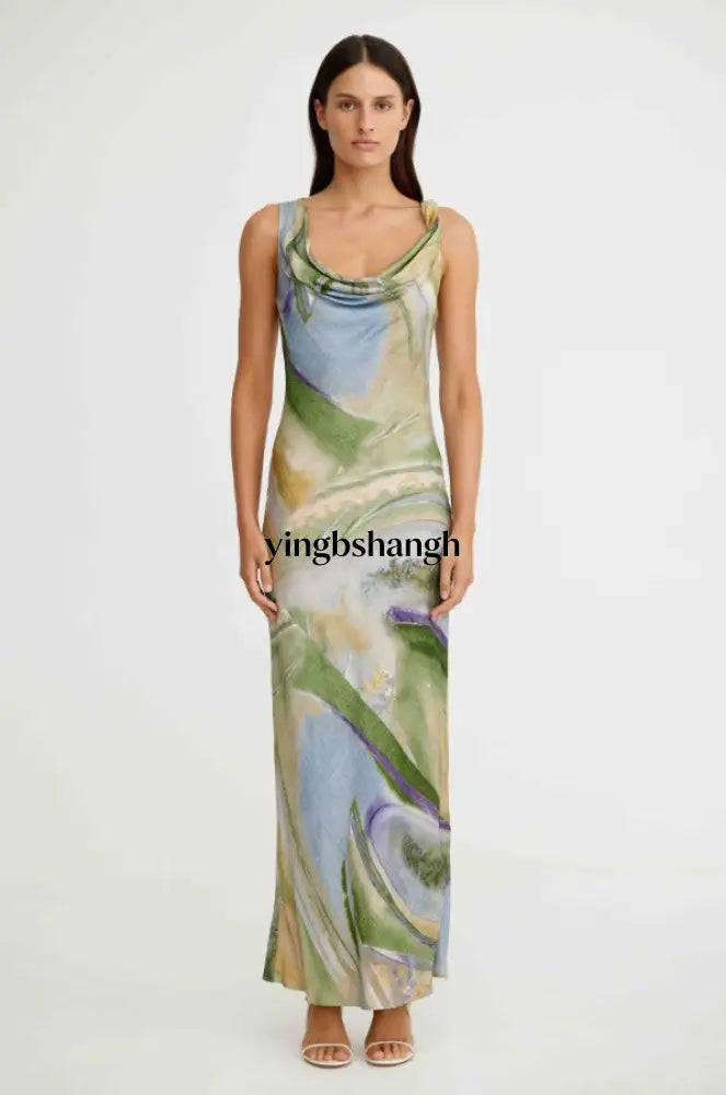 Bianca Maxi Dress - Lavender Marble / 2 - Dress
