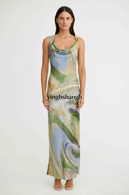 Bianca Maxi Dress - Lavender Marble / 2 - Dress