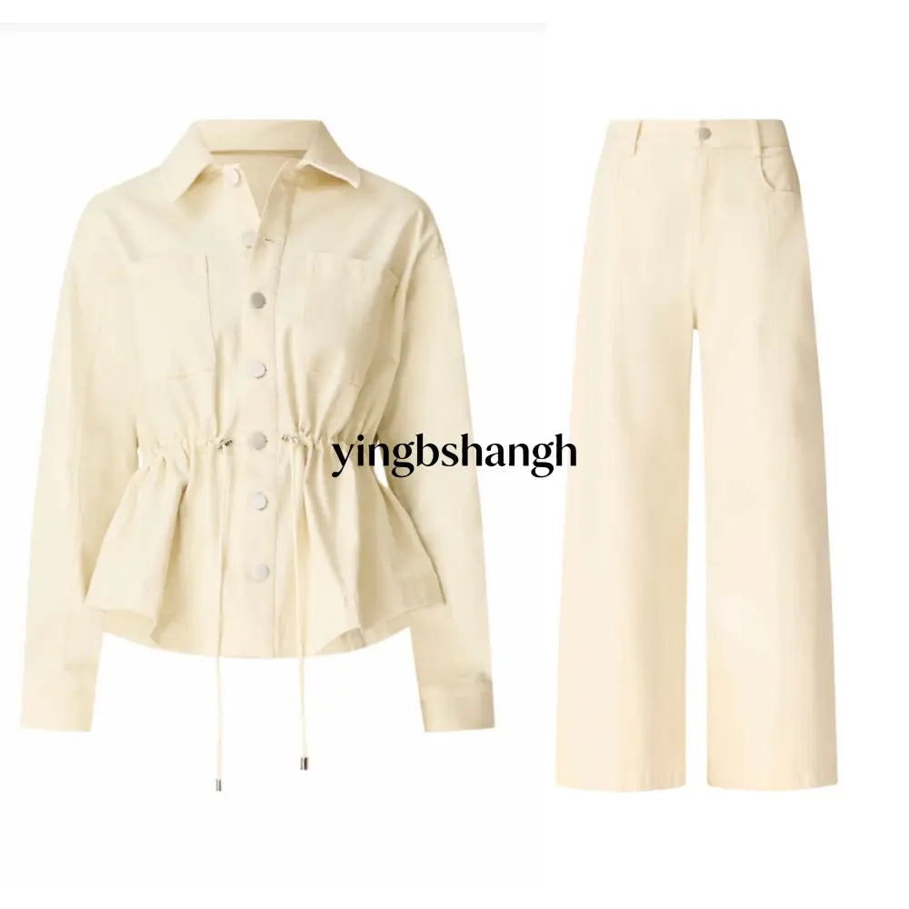 LAVELLE SHIRT & PANTS SET - LEMON/YELLOW / XS - Set