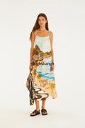 VESTIDO LARGO ESTAMPADO COPACABANA - Dress