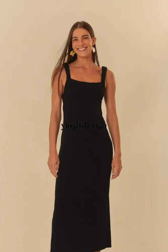 VESTIDO MAXI ALCA CREPE - Dress