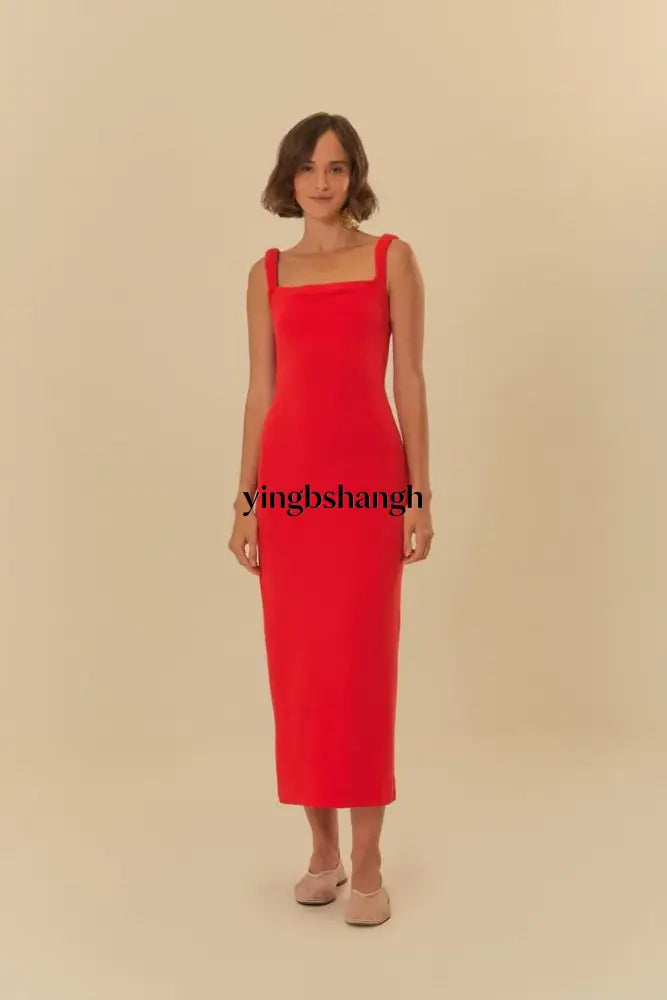 VESTIDO MAXI ALCA CREPE - Dress