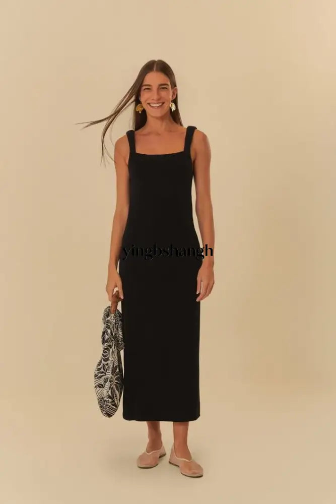 VESTIDO MAXI ALCA CREPE - Dress
