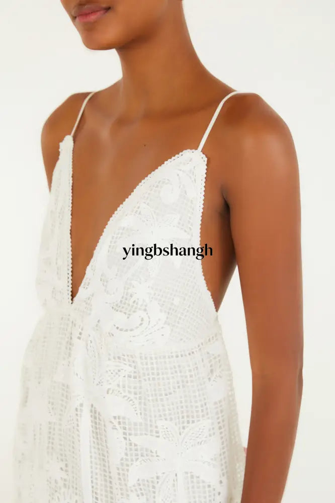 VESTIDO MAXI DE GUIPUR ODARA - Dress