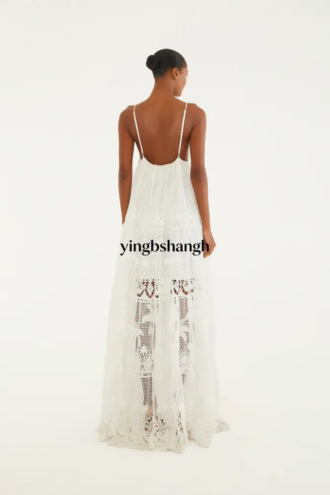 VESTIDO MAXI DE GUIPUR ODARA - Dress