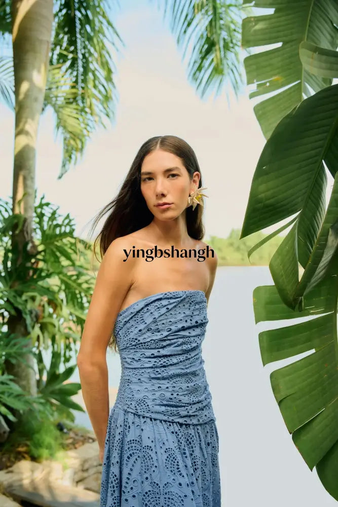 VESTIDO MAXI LAISE BEIRA - XS / LIGHTBLUE - Dress